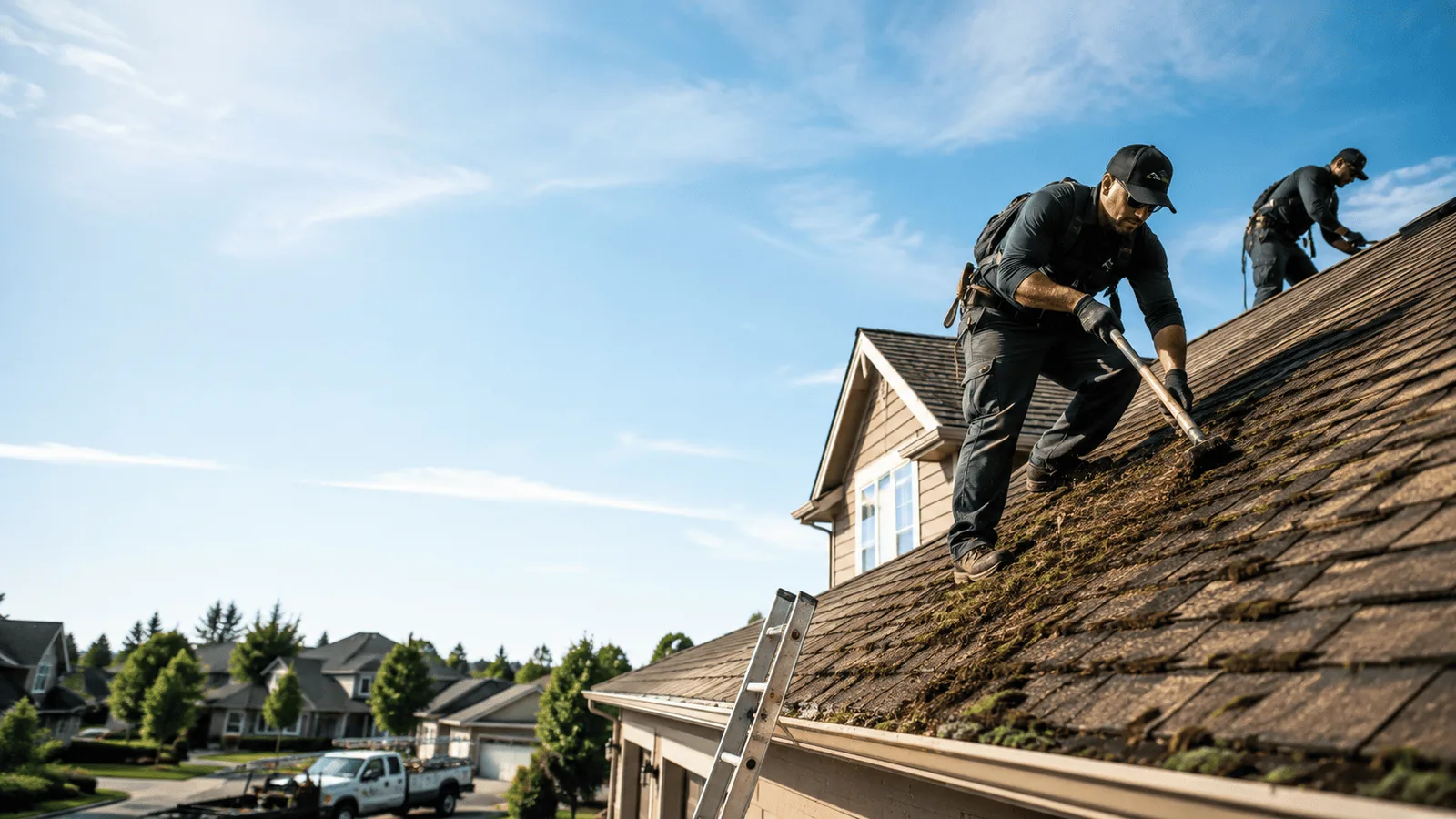 Roof Moss Removal in Summerfield, IL near me
